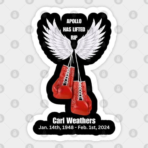 Carl Weathers Apollo Creed Memorial Tribute Sticker by TeesForThee